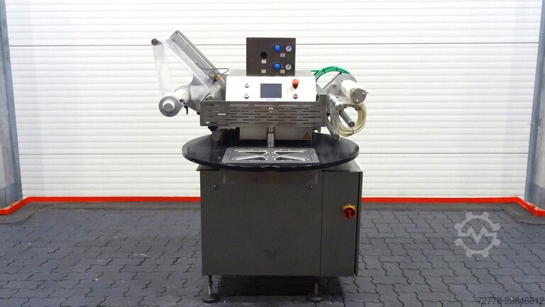 Semi-automatic tray sealer Variovac Rotarius VG