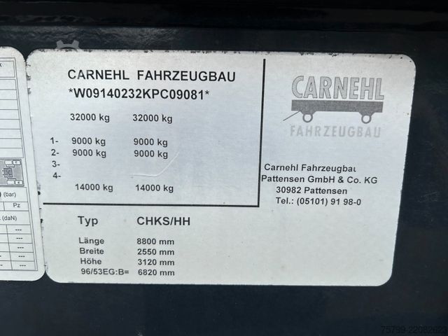 Полуремарке самосвал CARNEHL Kippauflieger mit 2 Achsen Stahl