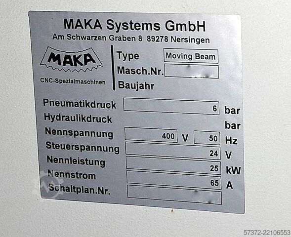 CNC 5-assig bewerkingscentrum Maka Systems GmbH Moving Beam BC150t compact