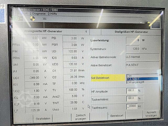CNC stroj za lasersko rezanje Trumpf TruLaser 5040