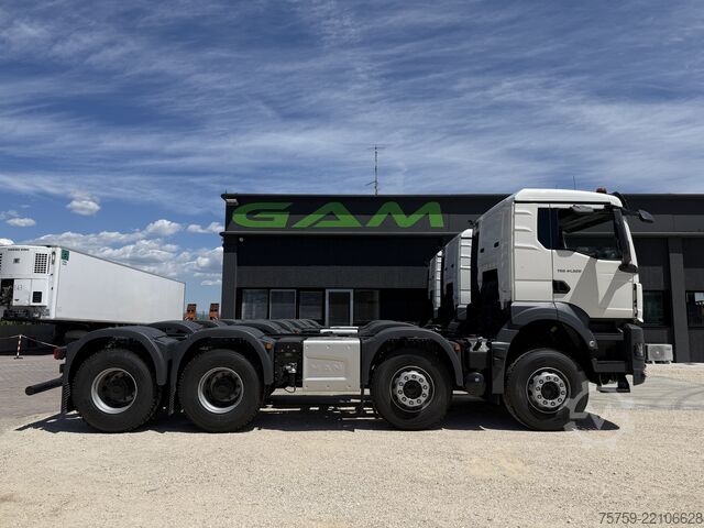 รถบรรทุกขนถ่ายตู้คอนเทนเนอร์แบบตะขอ (roll-off) MAN MAN 41.520 TGS 40Ton 8x4 EU6 Chassis