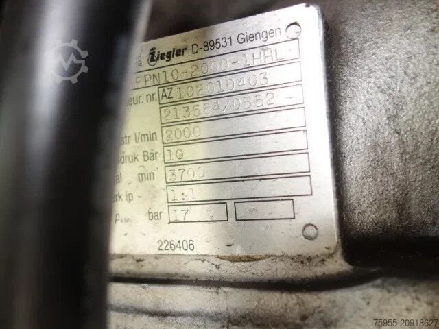 Véhicule de lutte contre les incendies Mercedes-Benz Atego 1326 ziegler pump