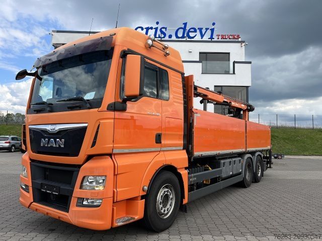 Grúa montada en camión MAN TGX 26.480 6x2 Atlas 145.2 Kran Baustoff / AHK