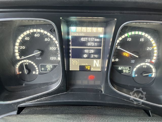 Tovornjak s kavljem za kontejnerje MERCEDES-BENZ Actros 2745 6x2 Gergen 21/70 Abrollkipper