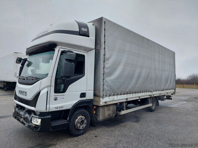 فان بستارة جانبية IVECO 75E21 4x2 LBW Nutzlast 3t 18 Paletten