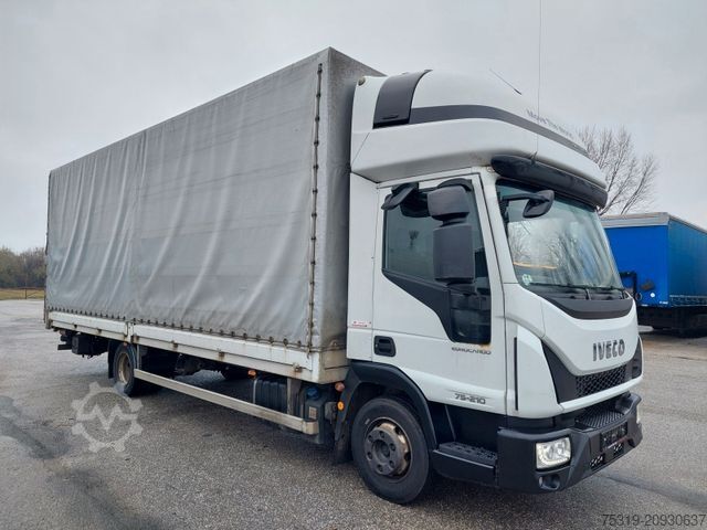 فان بستارة جانبية IVECO 75E21 4x2 LBW Nutzlast 3t 18 Paletten