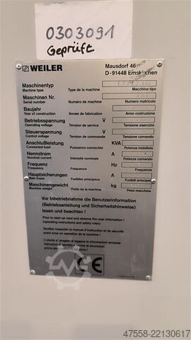 Ciklo valdomas tekinimo staklės WEILER E 70 x 2000