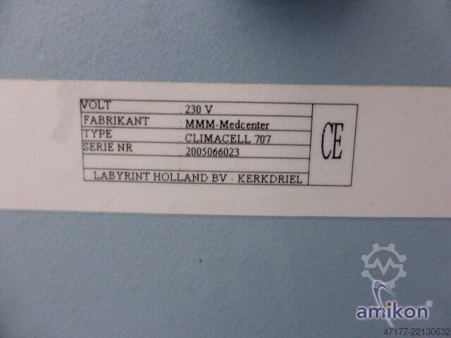 MMM inkubator Climacell 707 707 liter MMM MMM Inkubator Climacell 707