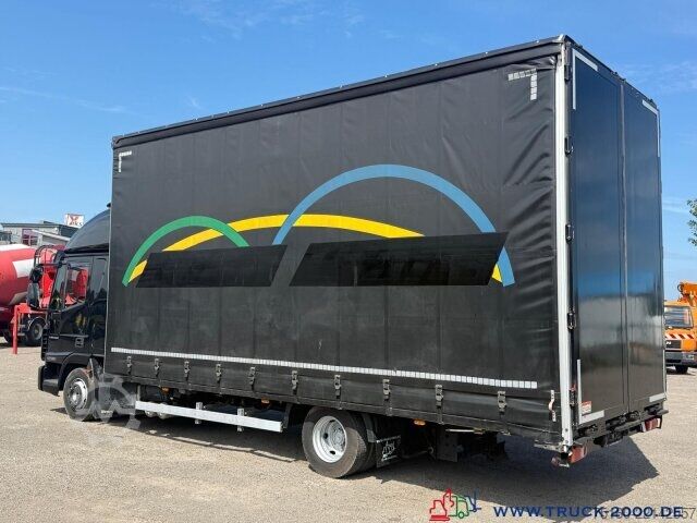 Plattewagen met zeil Iveco 100E220 Jumbo Schiebeplanen Gr. Haus Standklima