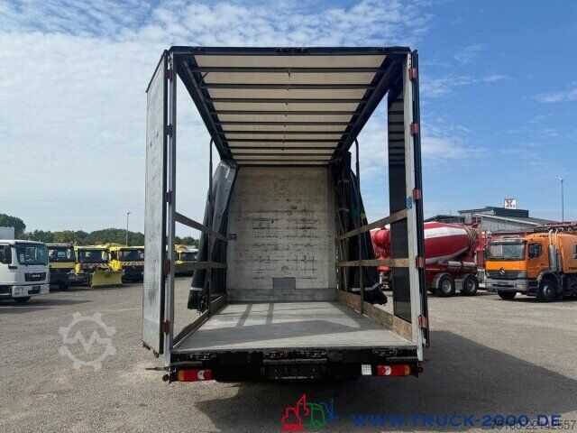Plattewagen met zeil Iveco 100E220 Jumbo Schiebeplanen Gr. Haus Standklima