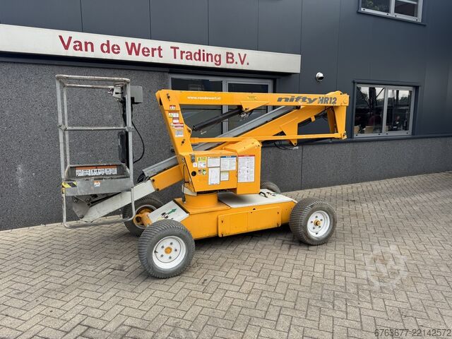 Niftylift Nifty HR12 NE Колінчастий підйомник 4x2 Електричний 2012 Робоча висота 12 м NIFTYLIFT HR12 NE Knikarmhoogwerker 4x2 Elektrisch 2012 12M werkhoogte
