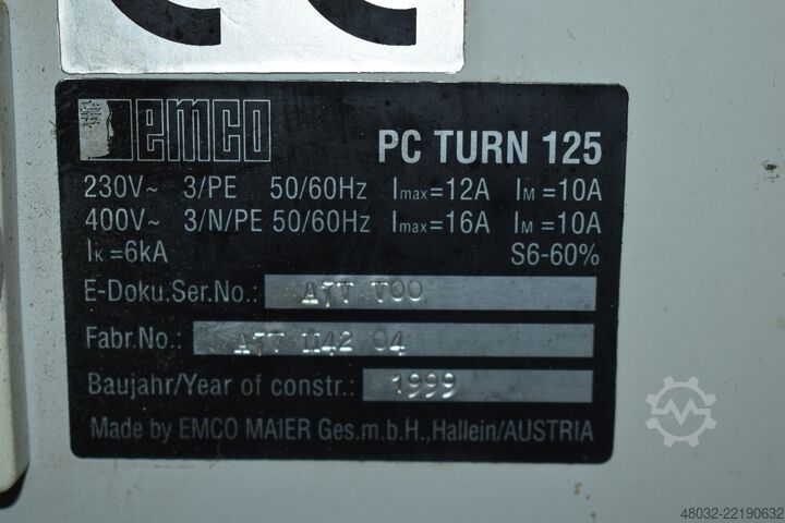 CNC strug Emco Drehmaschine PC turn 125