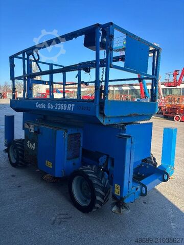 Elevador de tesoura Genie GS 3369 RT - 12m Diesel Scherenarbeitsbühne 4x4