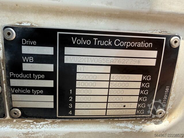 شاحنة قلابة VOLVO FMX460 per Bordmatic