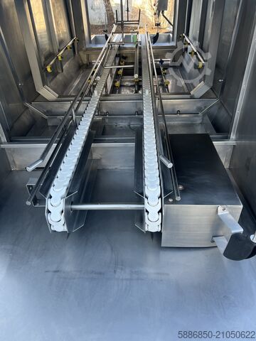 Tvättmaskin för lådor och pallar  