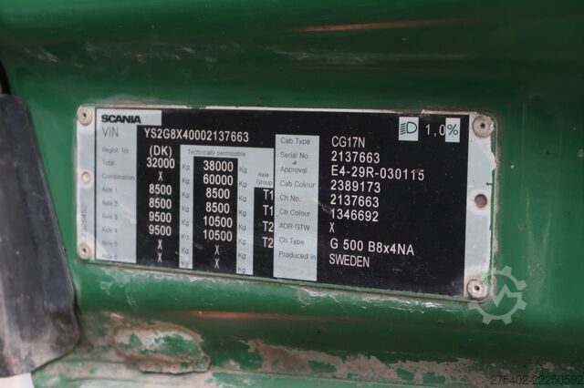 Hệ thống cánh tay móc Scania G500 NGS XT/ 8X4NA/ JOAB 24T/ PTO-EG/