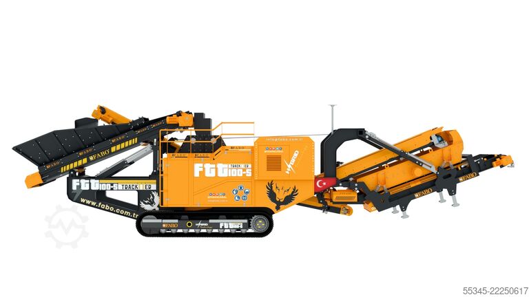क्रशिंग उपकरण/मोबाइल क्रशिंग प्लांट FABO Crushing Equipment FTT-100-S Mobile Tertiary Impact Crusher