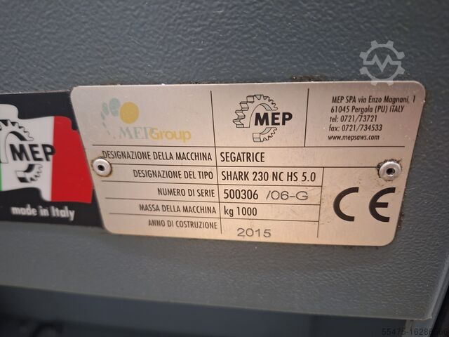 Piła taśmowa MEP Shark 230 nc hs 5.0 MEP SHARK 230 nc hs 5.0