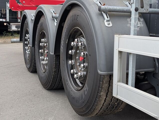 Baļķu puspiekabe  Euromix Rundholz 8 Schemel, LIFTACHSE