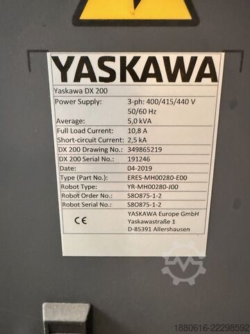 Hệ thống robot (3x) với bộ điều khiển DX200 Yaskawa (2x) MH280 II + (1x) MH50 II