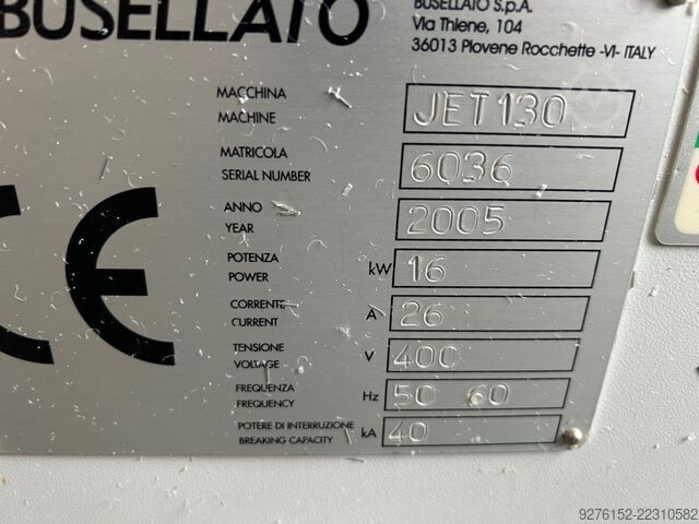 Pusat pemrosesan kayu Busellato JET 130