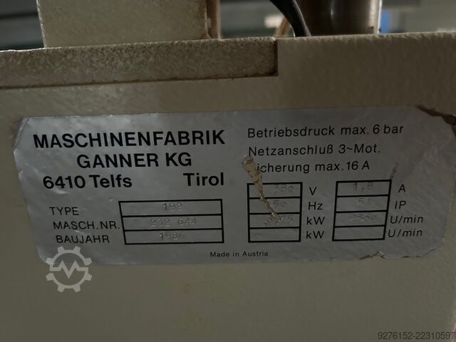Borar- og pressuvél Gannomat 192