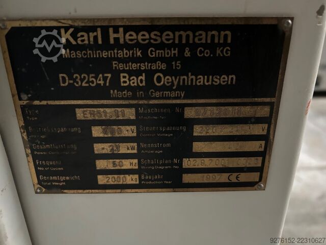 широколенточный шлифовальный станок Heesemann EH 51.11