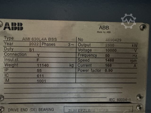 Electric motor ABB AMI 630L4A BSS