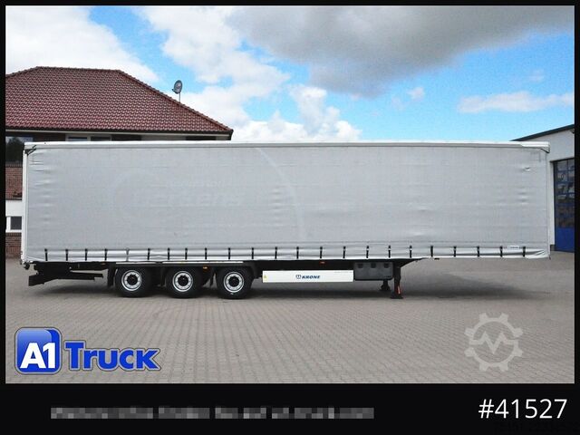 Atvērta puspiekabe ar tentu KRONE SD, Mega, Staplhalterung, Ice Protect, Liftachse,