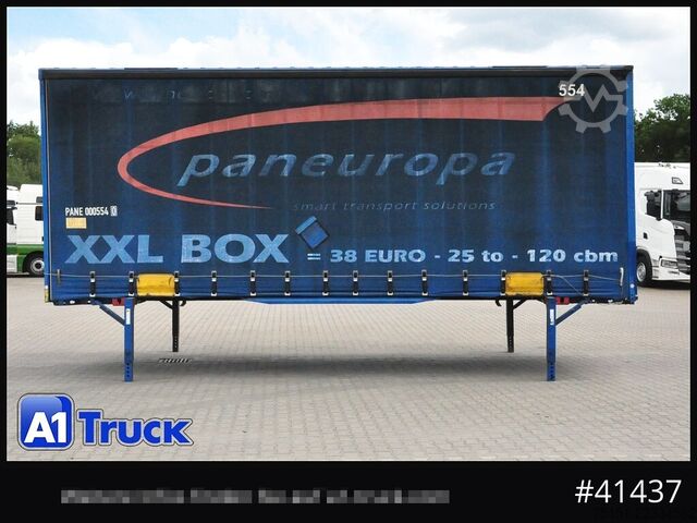 Swap body with flatbed & tarp KRONE Wechselbrücke Jumbo BDF 7,82, Code XL,