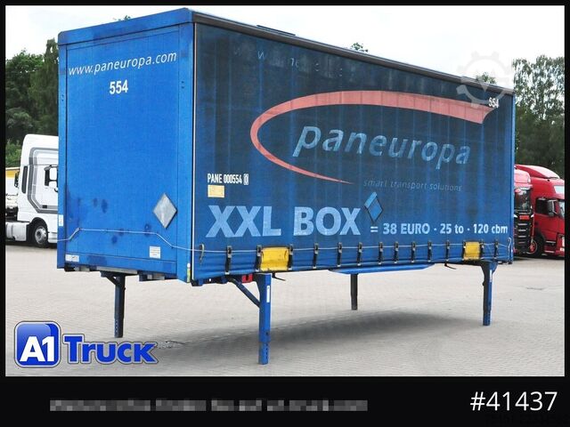 Swap body with flatbed & tarp KRONE Wechselbrücke Jumbo BDF 7,82, Code XL,