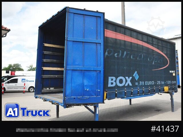 Swap body with flatbed & tarp KRONE Wechselbrücke Jumbo BDF 7,82, Code XL,