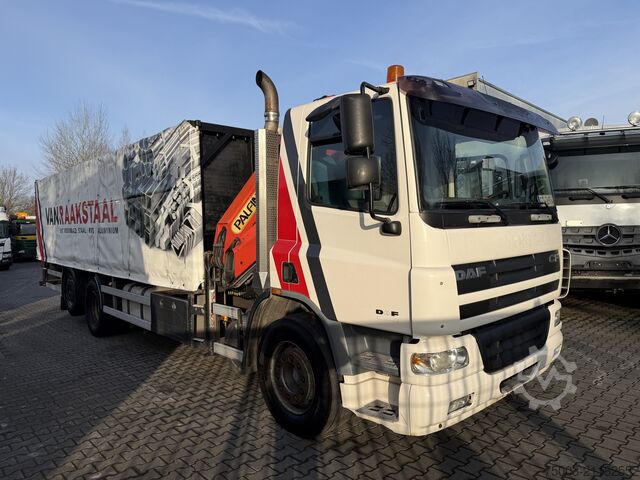 Flutningabíll með sléttu pallrými Daf CF310 6X2 Palfinger PK 12000