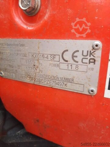 Miniekskavator KUBOTA KX019-4