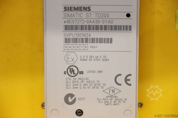Raklapcsomagoló vezérlése Spinny Siemens S200 Simatic S7 TD200