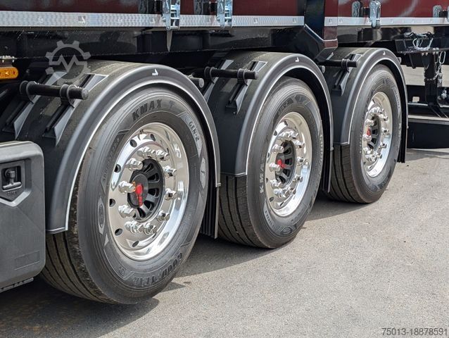 Kipper Auflieger STAS HardoX Stahl 86 m³, Liftachse, ALCOA, MIETEN?