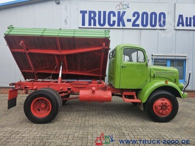 Truk pikap bak dump Mercedes-Benz LA 312 4x4 Meiller 3Seiten Kipper zGG. 7.000Kg.