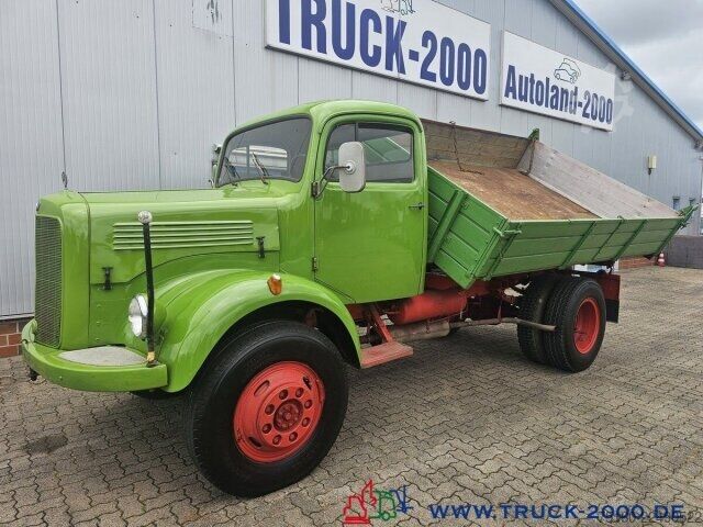 Truk pikap bak dump Mercedes-Benz LA 312 4x4 Meiller 3Seiten Kipper zGG. 7.000Kg.
