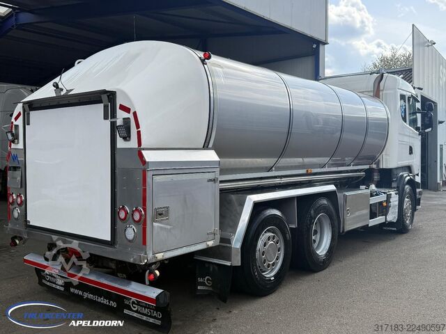 Cisterna Scania R490 RVS tank, Euro 6, Stuuras, Retarder, 15000...