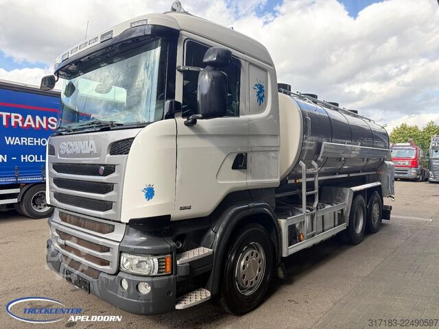 Cisterna Scania R490 RVS tank, Euro 6, Stuuras, Retarder, 15000...