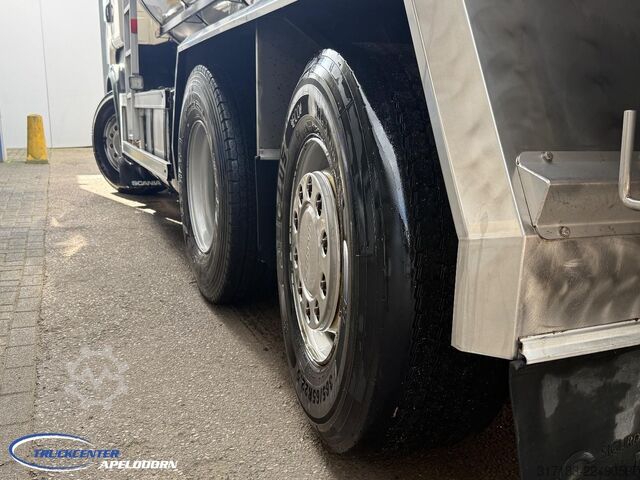 Cisterna Scania R490 RVS tank, Euro 6, Stuuras, Retarder, 15000...