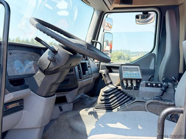 Контейнеровоз з гачком (рол-офф) RENAULT KERAX 370 DCI * ABROLLKIPPER 4,85 m * KRAN * 6x4