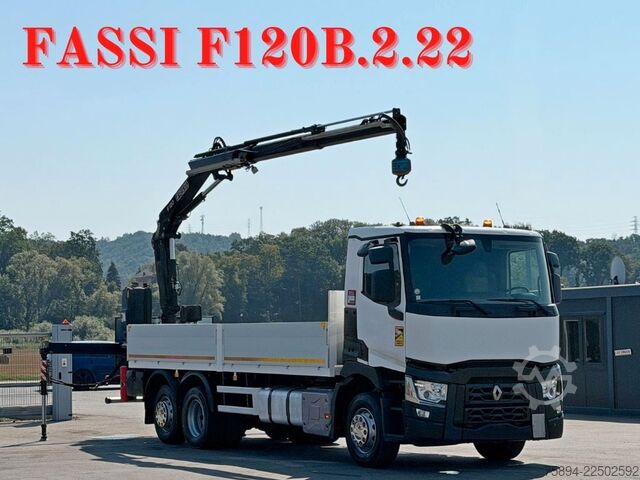 Кран, змонтований на вантажівці RENAULT T 380 * FASSI F120B.2.22 + FUNK * TOPZUSTAND !