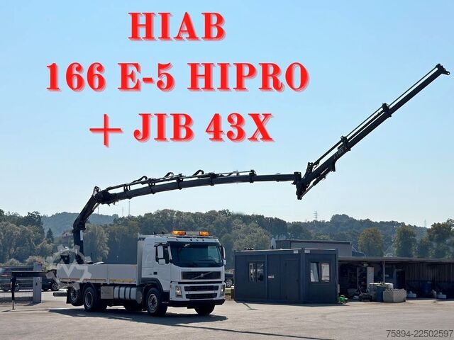 Autožeriav VOLVO FM 460 * HIAB 166 E-5 HIPRO + JIB 43X + FUNK