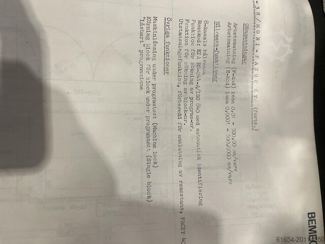 Brukt CNC dreiebenk fra MORI SEIKI, modell SL-3H MORI SEIKI SL-3H