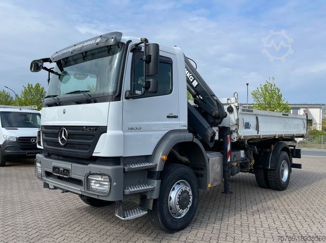 Kallurauto MERCEDES-BENZ Axor 1833 AK 4x4/ Meiller/ MKG 10m=1t/ Org. 139t