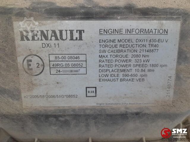 ইঞ্জিন Renault Occ motor DXI11 Renault