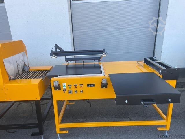 Kampinis suvirintojas + susitraukimo tunelis AVC Sealing Solutions HS500 + KT1000