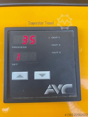 Kampinis suvirintojas + susitraukimo tunelis AVC Sealing Solutions HS500 + KT1000