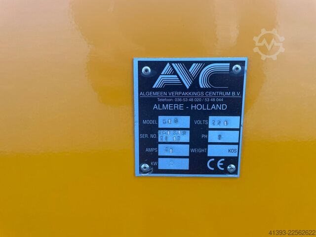 Kampinis suvirintojas + susitraukimo tunelis AVC Sealing Solutions HS500 + KT1000